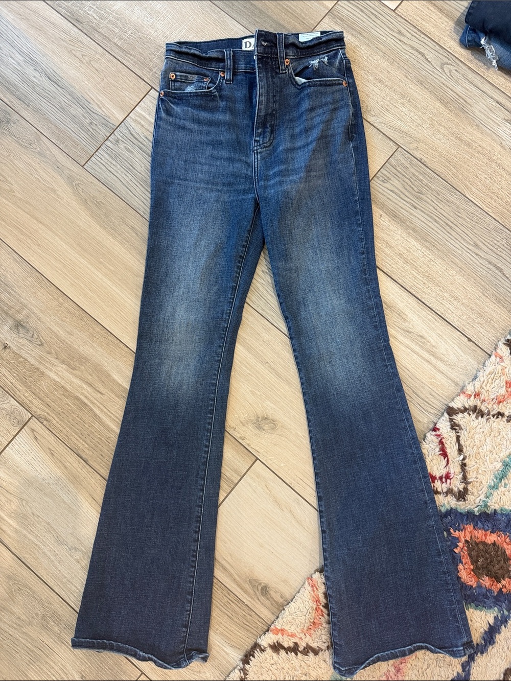 Dark Blue Flare Jeans